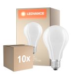 Multipack 10x Ledvance Classic LED E27 Poire Filament Dépolie 17W 2452lm - 827 Blanc Très Chaud | Équivalent 150W