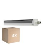 Multipack 4x Ledvance Étanche Réglette Imperméable FLEX Câblage Traversant 42W 6900lm - 865 Lumière Du Jour | 150cm - Équivalent 2x58W