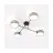 Emibig Plafonnier Maga Acier Brun | Convient pour 4x E14 - Max 10W