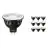 Multipack 10x Philips Master LED Spot GU5.3 MR16 6.7W 440lm 60D - 930 Blanc Chaud | Meilleur rendu des couleurs - Dimmable - Équivalent 35W