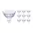 Multipack 10x Philips Master Value LED Spot GU5.3 MR16 5.8W 460lm 60D - 930 Blanc Chaud | Meilleur rendu des couleurs - Dimmable - Équivalent 35W