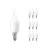 Multipack 10x Philips Corepro LED Bougie E14 Bent-tip Dépolie 2.2W 250lm - 827 Blanc Très Chaud - Équivalent 25W