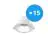 Multipack 15x Noxion Downlight LED Apollo 9W 1100lm 60D - 830 Blanc Chaud | 145mm - Diamètre 120mm - UGR 