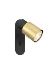 SLV Puri 2.0 Aluminium Spot Noir | Convient pour 1x GU10