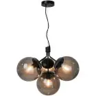 Nordlux Suspension luminaire Ivona 4x E27 Noir - Métal | Max. 28W