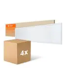 Lot 4x Ledvance Panneau LED Compact Aluminium Blanc 33W 3630lm - 840 Blanc Froid | 120x30cm