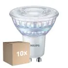Multipack 10x Philips MASTER Value Spot LED GU10 PAR16 5.5W 575lm 36D - 940 Blanc Froid | Meilleur Rendu Des Couleurs - Dimmable - Équivalent 80W
