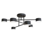 Emibig Plafondlamp Halo Staal Zwart | Geschikt voor 6x GX53 - Max 8W