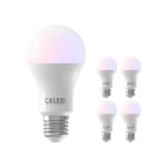 Multipack 5x Calex Smart Tuya Wifi E27 Peer 8.5W 806lm - 822-840 Afstembaar Wit | RGBW - Dimbaar - Vervangt 60W