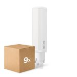 Voordeelpak 9x Philips CorePro PL-C LED 6.9W 770lm - 840 Koel Wit | 2-Pin - Vervangt 18W