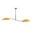 Emibig Plafondlamp Lotus Staal Zwart | Geschikt voor 2x E14 - Max 10W