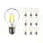 Multipack 10x Noxion Lucent LED E27 Peer Filament Helder 7W 806lm - 822-827 Dim To Warm | Dimbaar - Vervangt 60W