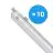 Multipack 10x Philips LED Waterdichte Montagebalk CoreLine WT120C G2 42.9W 6000lm - 840 Koel Wit | 150cm 