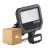 Multipack 4x Ledvance LED Floodlight Aluminium Zwart 17W 2400lm 100D - 840 Koel Wit | IP65 - Bewegings- En Lichtsensor - Symmetrisch