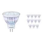 Multipack 12x Philips Corepro LED Spot GU4 MR11 2.3W 184lm 36D - 827 Zeer Warm Wit | Vervangt 20W