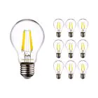 Multipack 10x Noxion Lucent LED E27 Peer Filament Helder 7W 806lm - 822-827 Dim To Warm | Dimbaar - Vervangt 60W