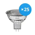 Multipack 25x Noxion LED Spot GU5.3 MR16 7.5W 621lm 60D - 827 Zeer Warm Wit | Dimbaar - Vervangt 50W